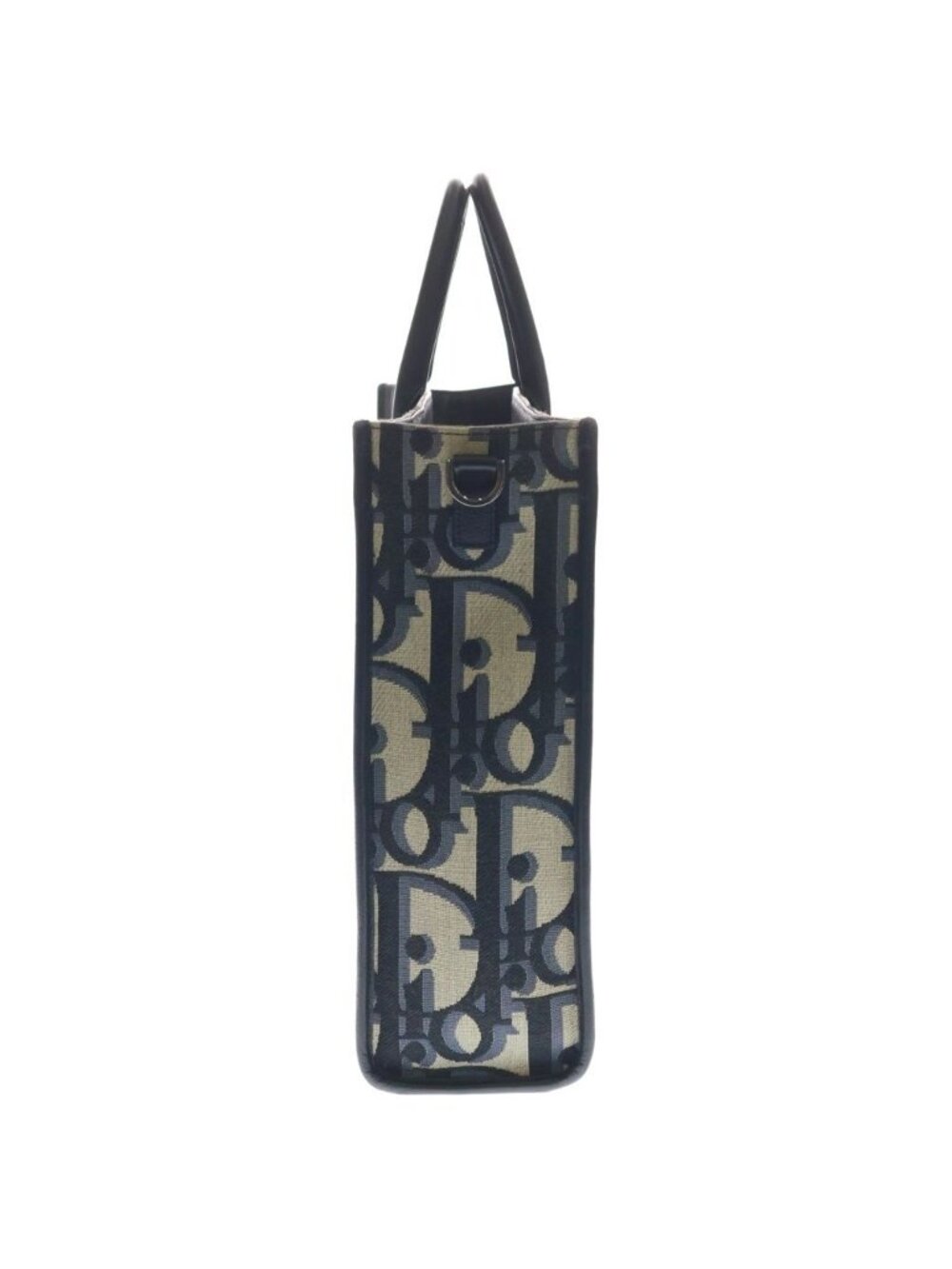 Dior Oblique East Waist Tote Maxi Jacquard Canvas Beige Black - Picture 3 of 7